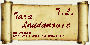 Tara Laudanović vizit kartica